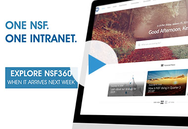 Announcement Video NSF International Employee Intranet Pump Up Animation