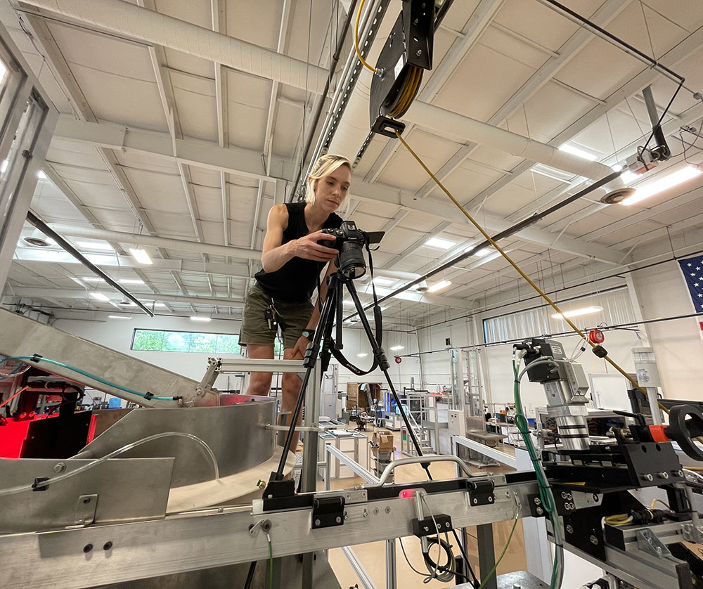 Manufacturing video shoot